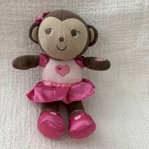 Just Born Monkey Girl Plush Doll Stuffed Animal Lovey Toy Baby
